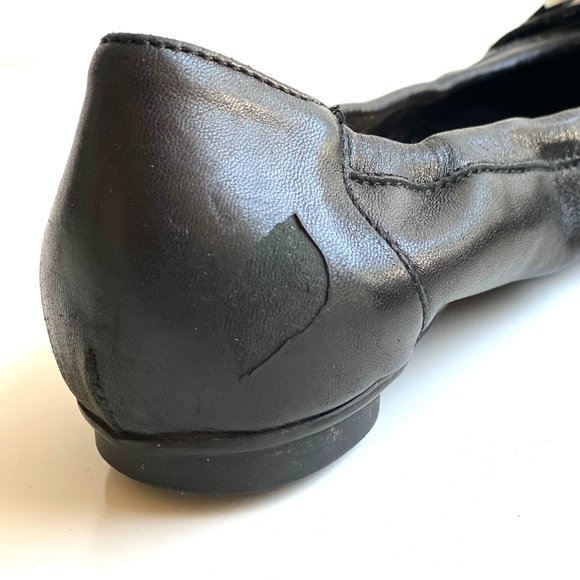 Attilio Giusti Leombruni AGL Traditional Cap Toe Black Ballet Flat Shoes… - Picture 4 of 8